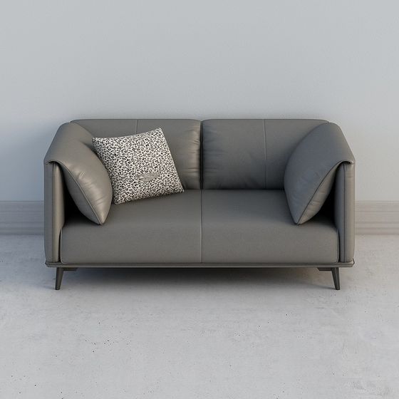 Stylish Modern Sofa 3D model for Creative Spaces