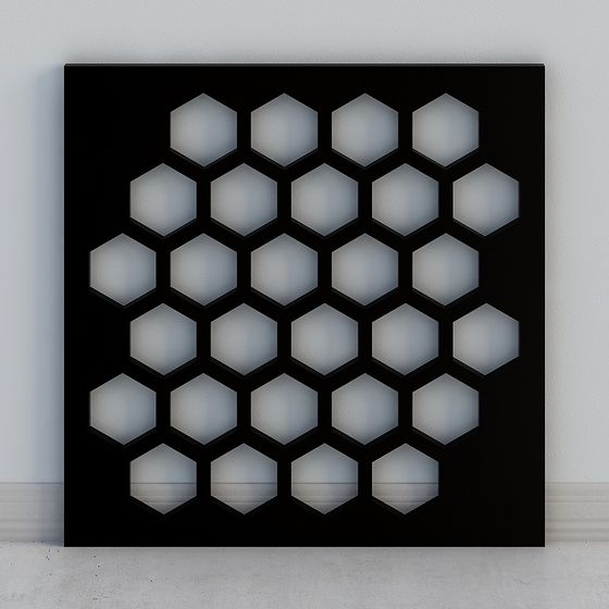 Honeycomb Light and Shadow 3D model for Creative Spaces
