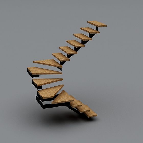 Unique Low-Polygon Staircase 3D model