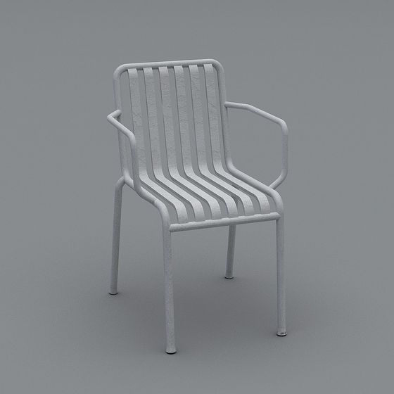 Elegant Metal Chair 3D Model for Modern Spaces