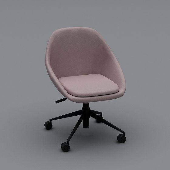 Stylish Low-Polygon Office Chair 3D model for Creative Spaces