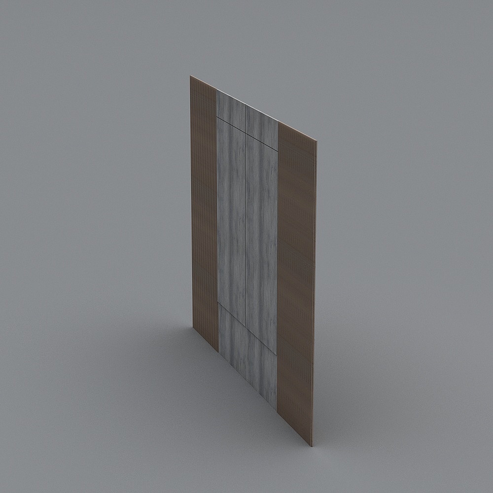 Modern Low Poly Wall Panel 3D model