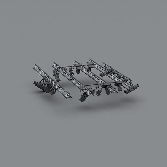 Stage Lighting Rig 3D model