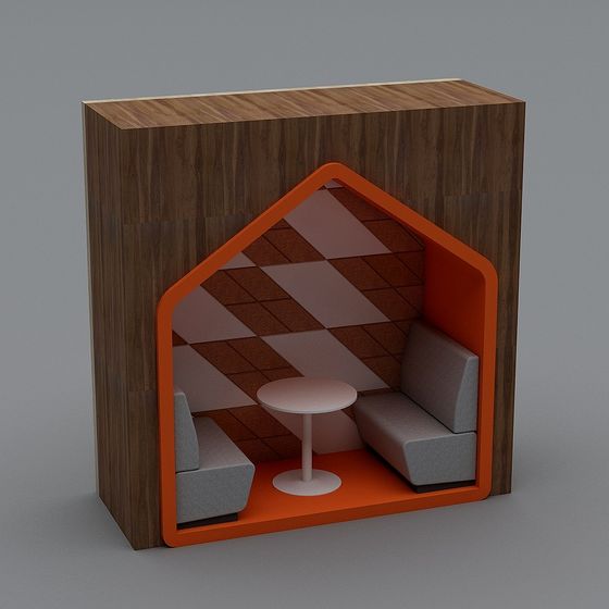 Urban Corner 3D model - Cozy Rest Area