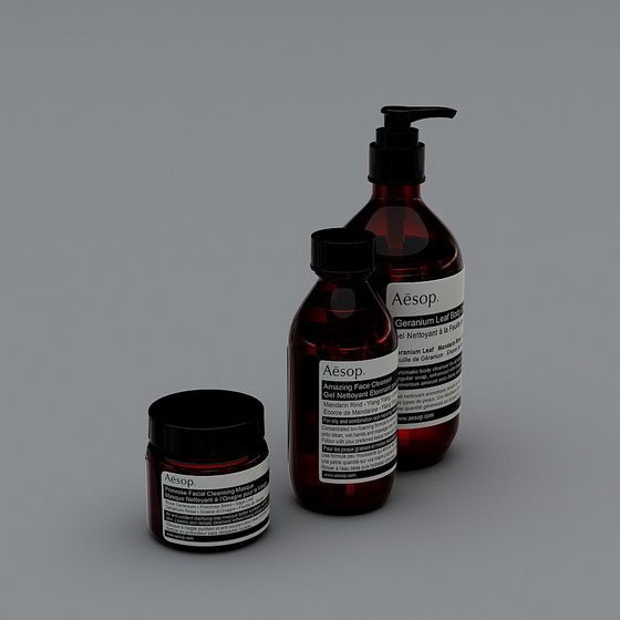 Elegant Aesop Skincare Product 3D Model