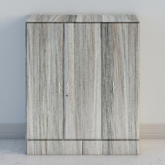 Elegant Low-Polygon Cabinet 3D model for Modern Interiors