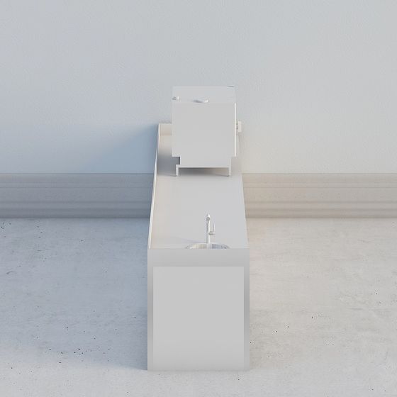 Urban Sink 3D model for Contemporary Spaces