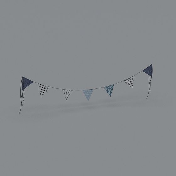 Party Pennant 3D model