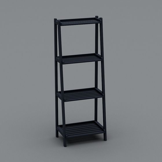 Urban Corner Bookshelf 3D model