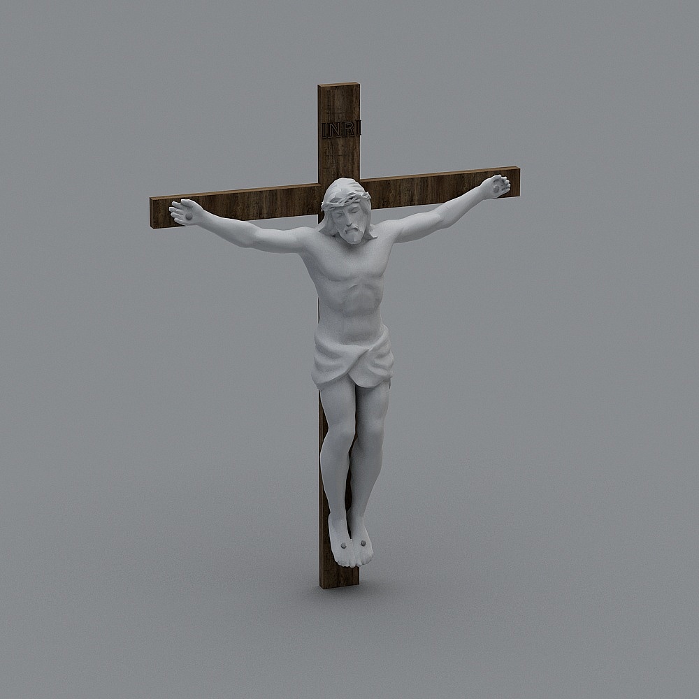Jesus Crucifixion Cross 3D model