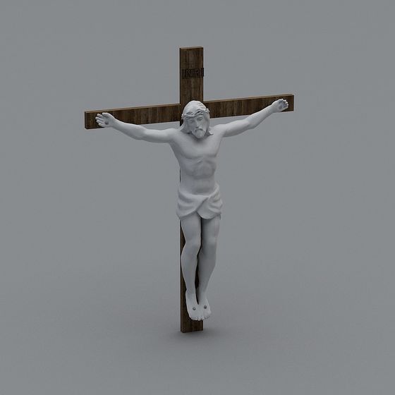 Jesus Crucifixion Cross 3D model
