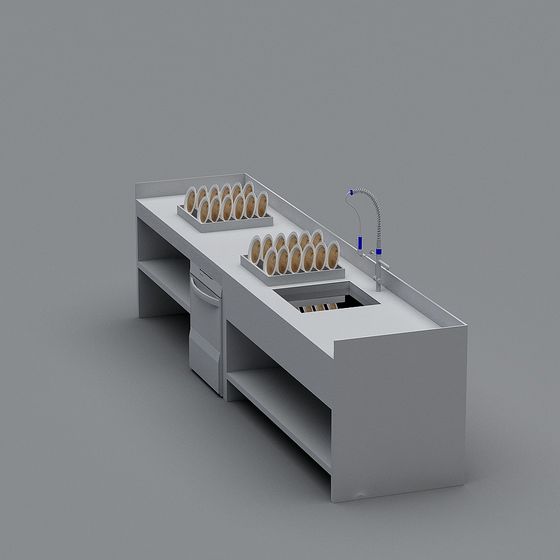 Urban Coffee Bar 3D model for Creative Spaces
