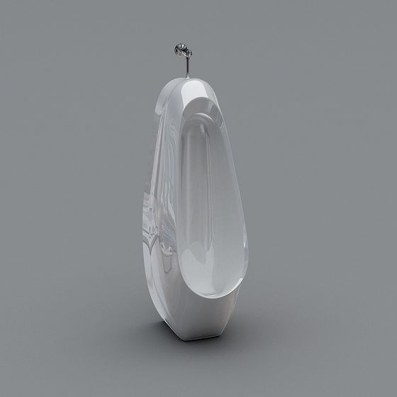 Futuristic Bathroom Urinal 3D model