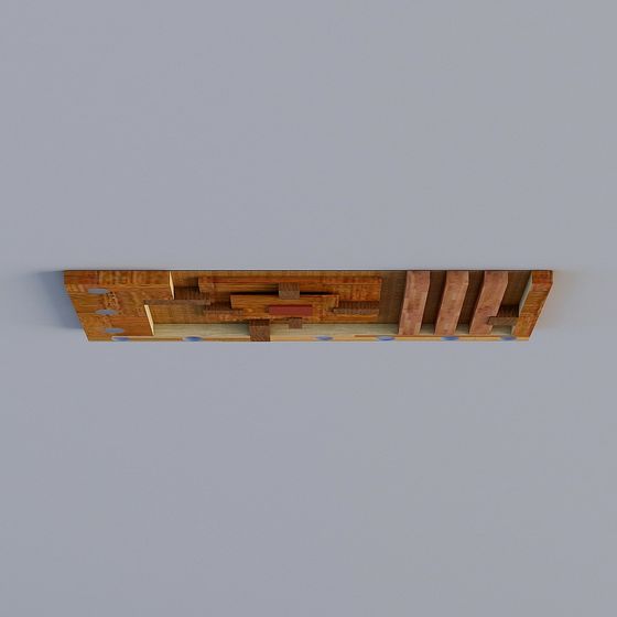 Abstract Wooden Framework 3D model