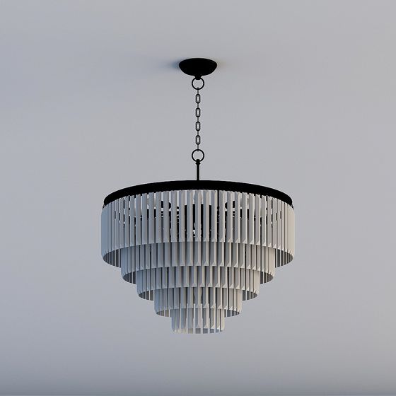 Art Deco Chandelier 3D model