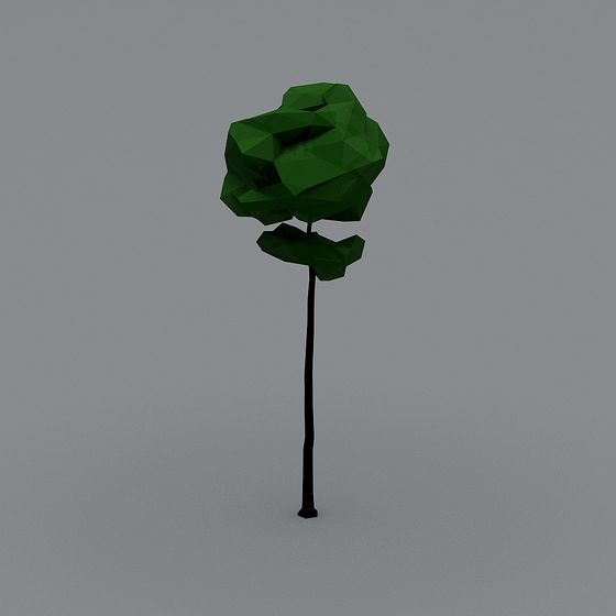 Low-Poly Greenery 3D model