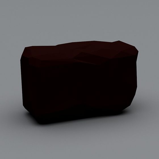 Low-Poly Rock 3D Model for Creative Projects