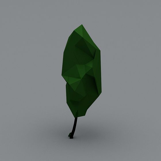 Low Poly Green Tree 3D model