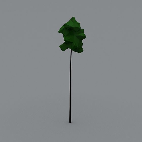 Low-Poly Greenery 3D model