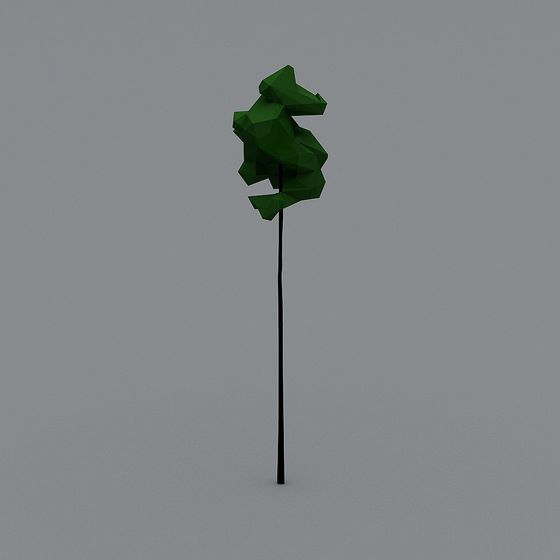 Low Poly Origami Forest King 3D model