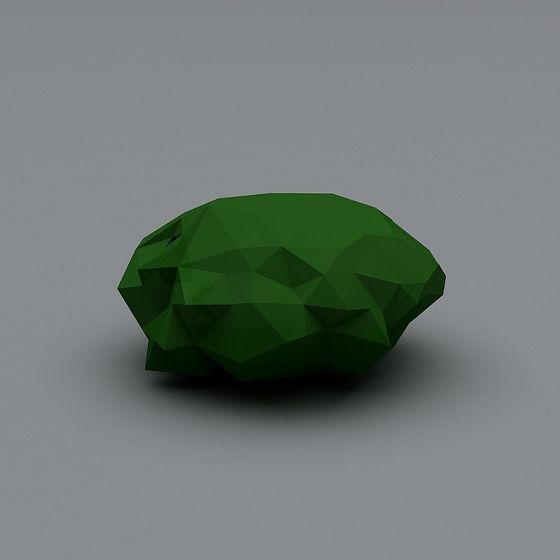 Emerald Heart 3D model for Creative Projects