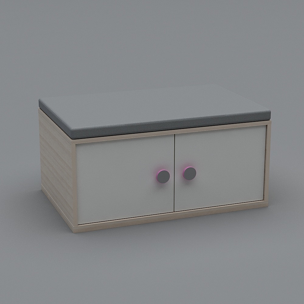 Urban Small Storage Cabinet 3D model