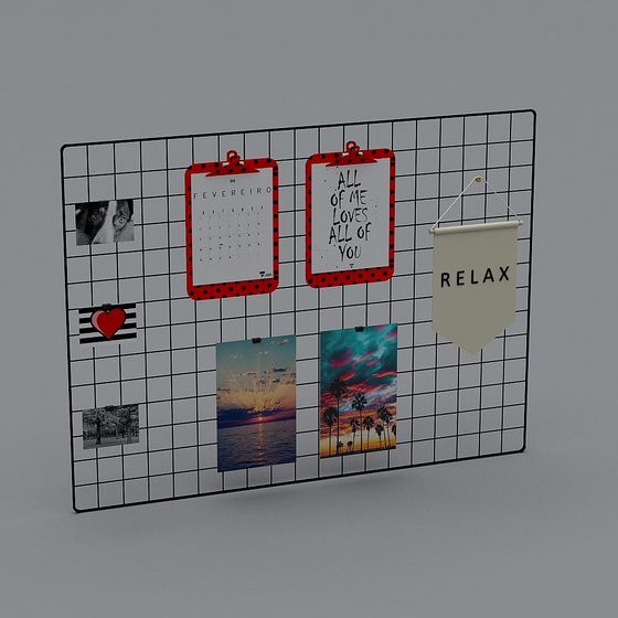 Stylish Low-Poly Mesh Wall 3D Model