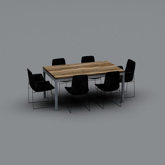 Minimalistic Table 3D Model for Versatile Use