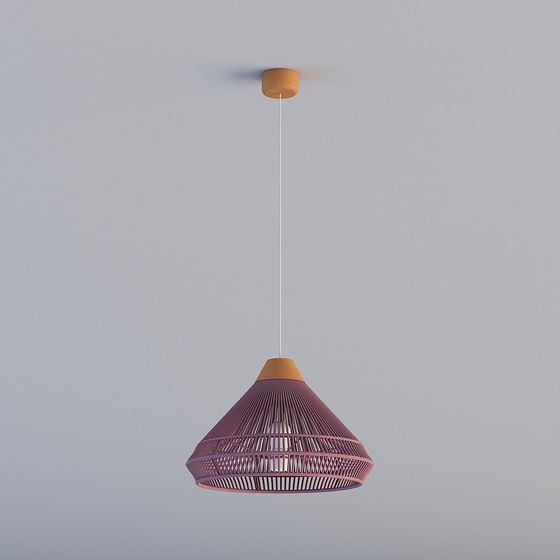 Elegant Low-Poly Pendant Light 3D Model