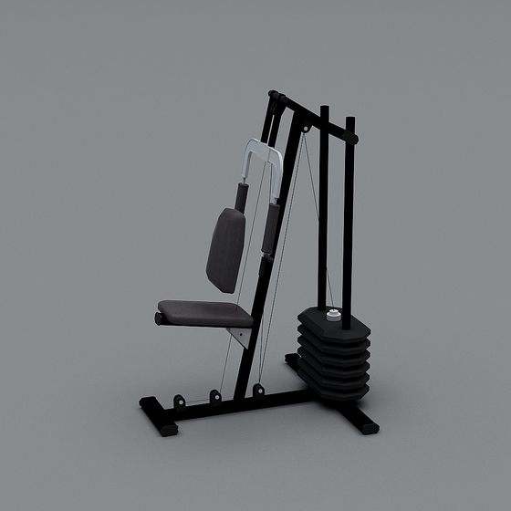 Low Poly Fitness Equipment 3D model
