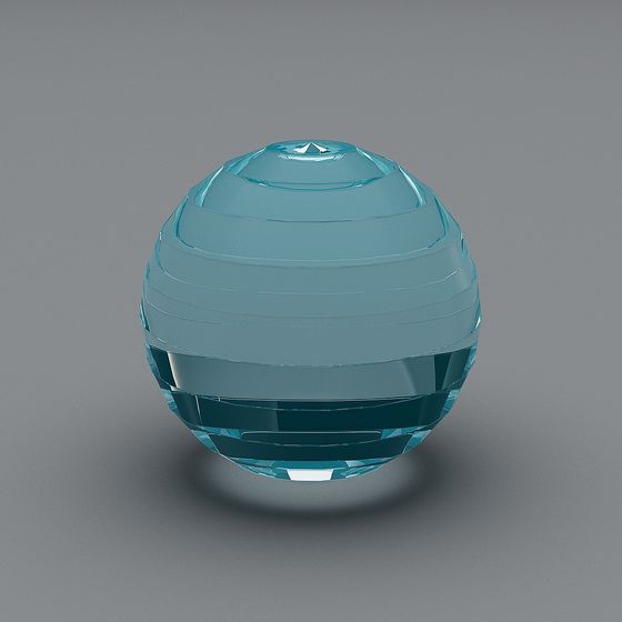 Sphere Crystal 3D model for Creative Projects
