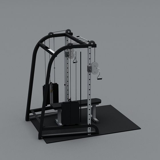 Home Gym Station 3D model