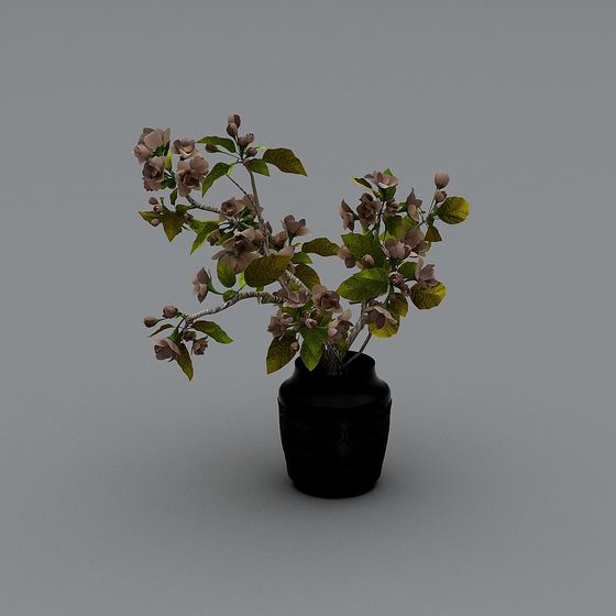 Spring Flower Vase 3D model for Creative Projects