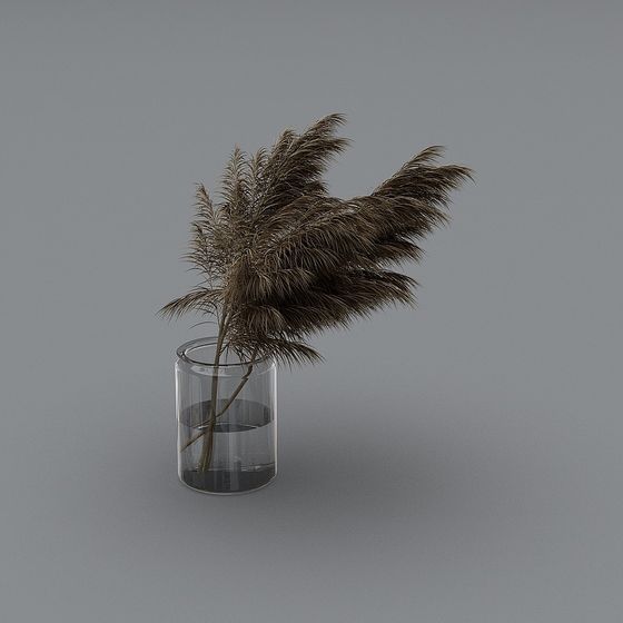 Florero con planta marchita