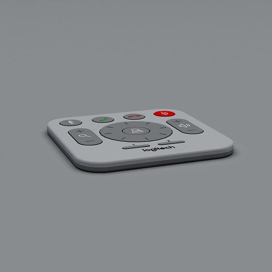 Elegant Logitech Remote Control 3D model