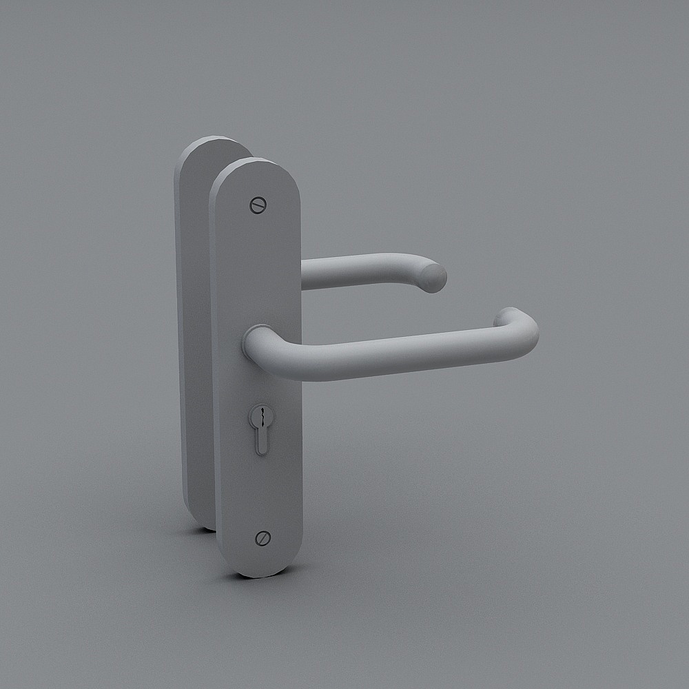 Minimalist and Practical Door Handle 3D model