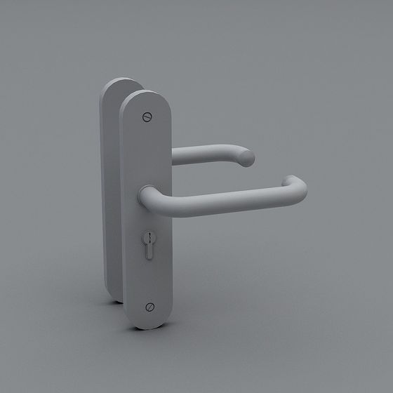 Minimalist and Practical Door Handle 3D model