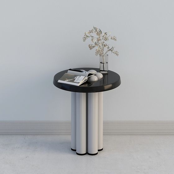 Minimalist Round Table 3D model