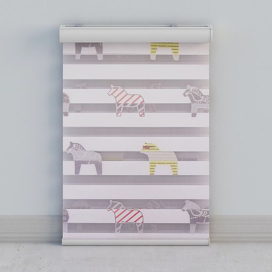 Умные шторы Chuangming - зебровые шторы - 38 дней, дуга с крышкой, электрические зебровые шторы +332.09041