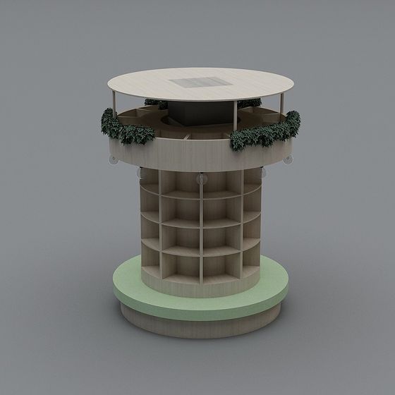 Rotating Display Pedestal 3D Model