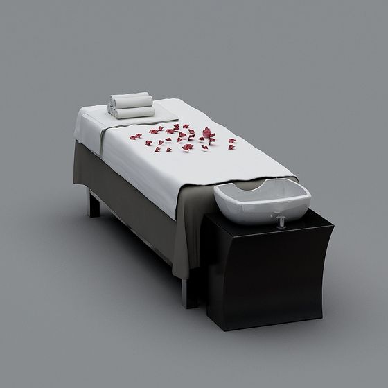 Elegant 3D Massage Bed Model