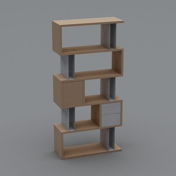 Urban Elegance 3D Model Bookshelf