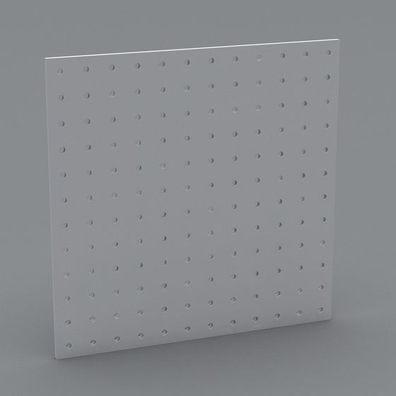 Pegboard Panel 3D Model for Creative Projects