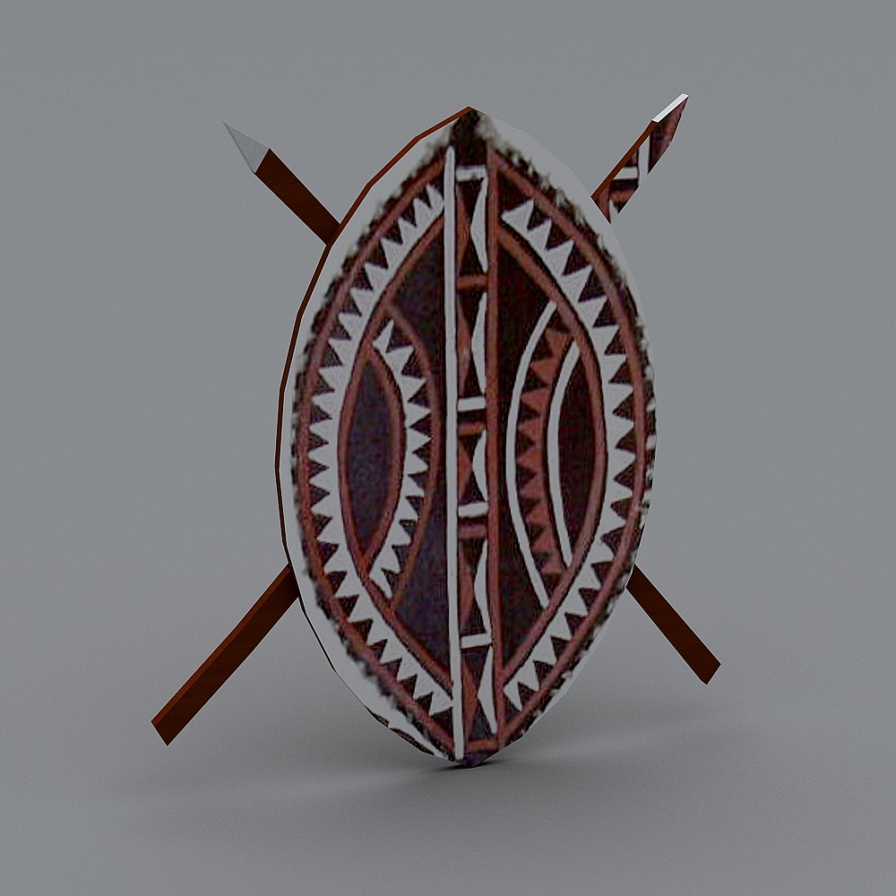 Totem Shield 3D Model - Embrace Tribal Culture