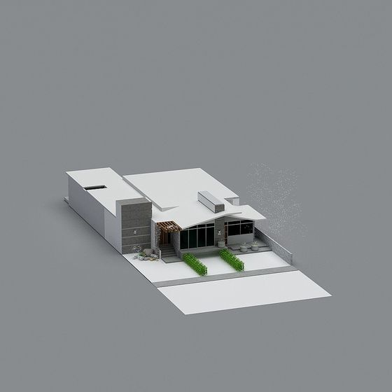 Urban Oasis Modern Residential 3D model