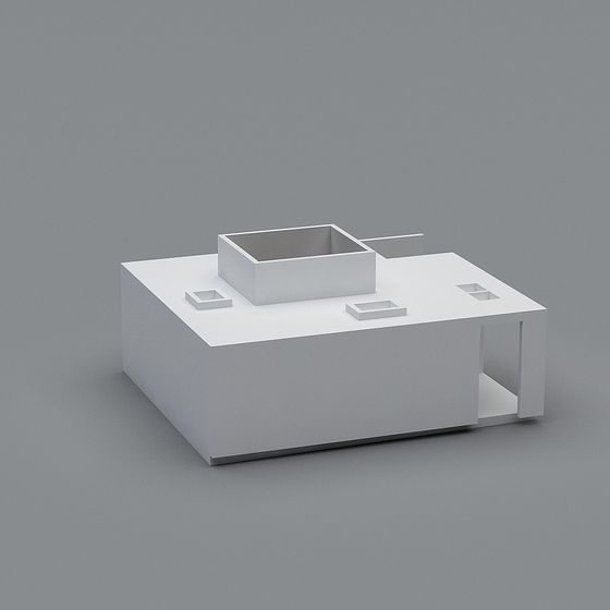 Minimalist Geometric 3D Model Design