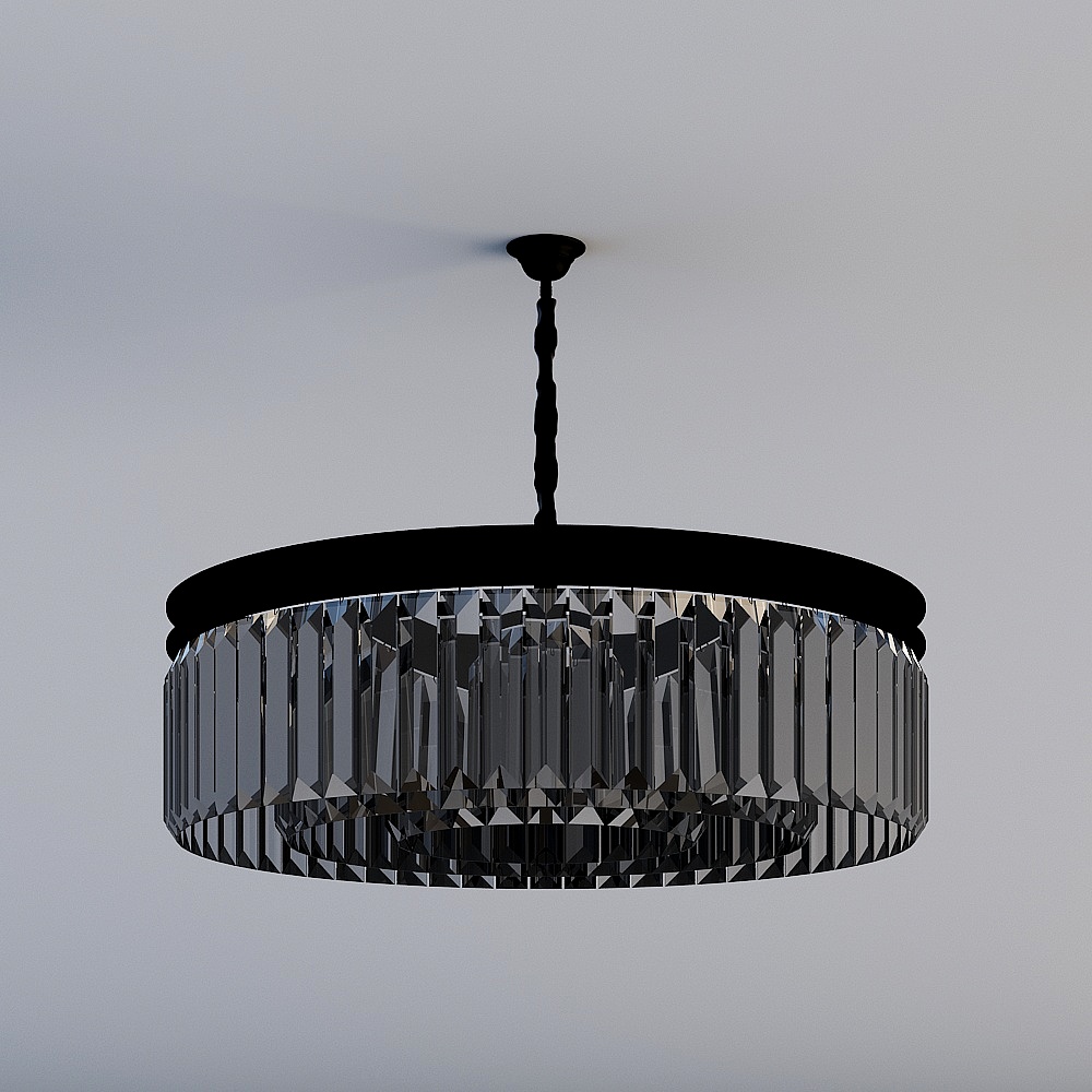 Glamorous Crystal Chandelier 3D model