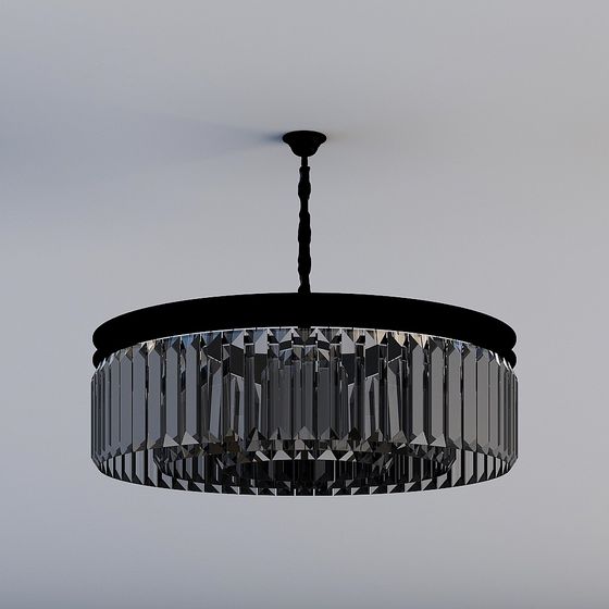 Glamorous Crystal Chandelier 3D model