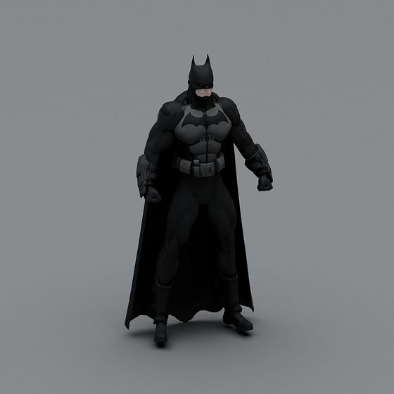 Low Poly Batman 3D model for Creative Projects