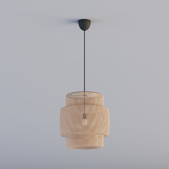 Chic Low-Poly Ceiling Light 3D model for Modern Spaces